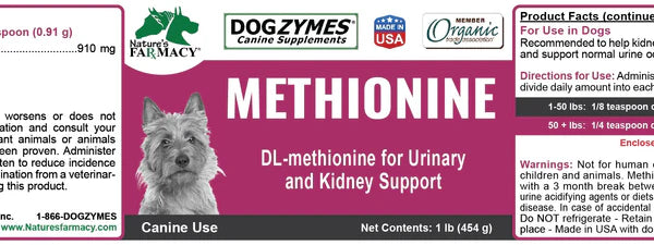 DogZymes Methionine 8 oz