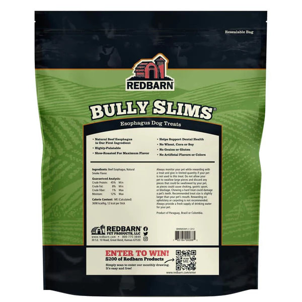 Red Barn Bully Slims Esophagus Sticks