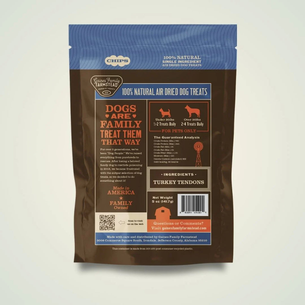 Turkey Tendon Chips 5oz