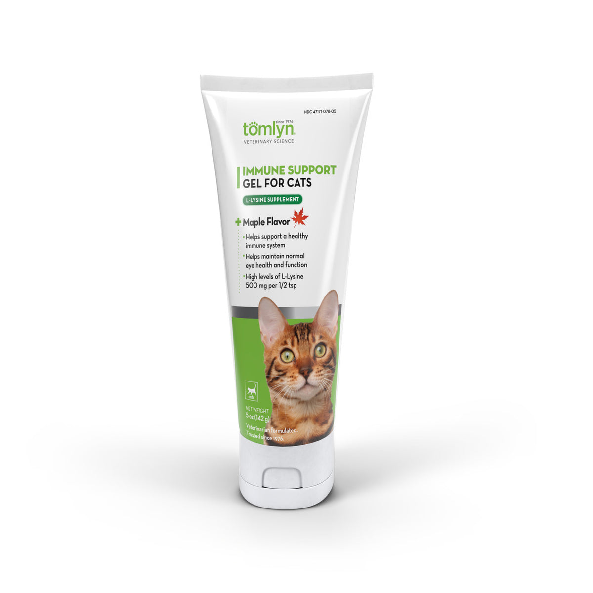 Tomlyn Immune Support L-lysine Supplement Gel for Cats, Maple Flavor, 5-oz tube (Size: 5-oz)