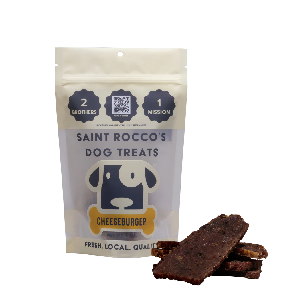 Saint Rocco's Dog Treats Cheeseburger 8oz