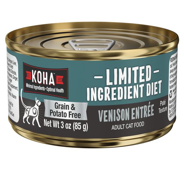 KOHA Limited Ingredient Diet Venison Pate Wet Cat Food Can, 5.5-oz (Size: 5.5-oz)