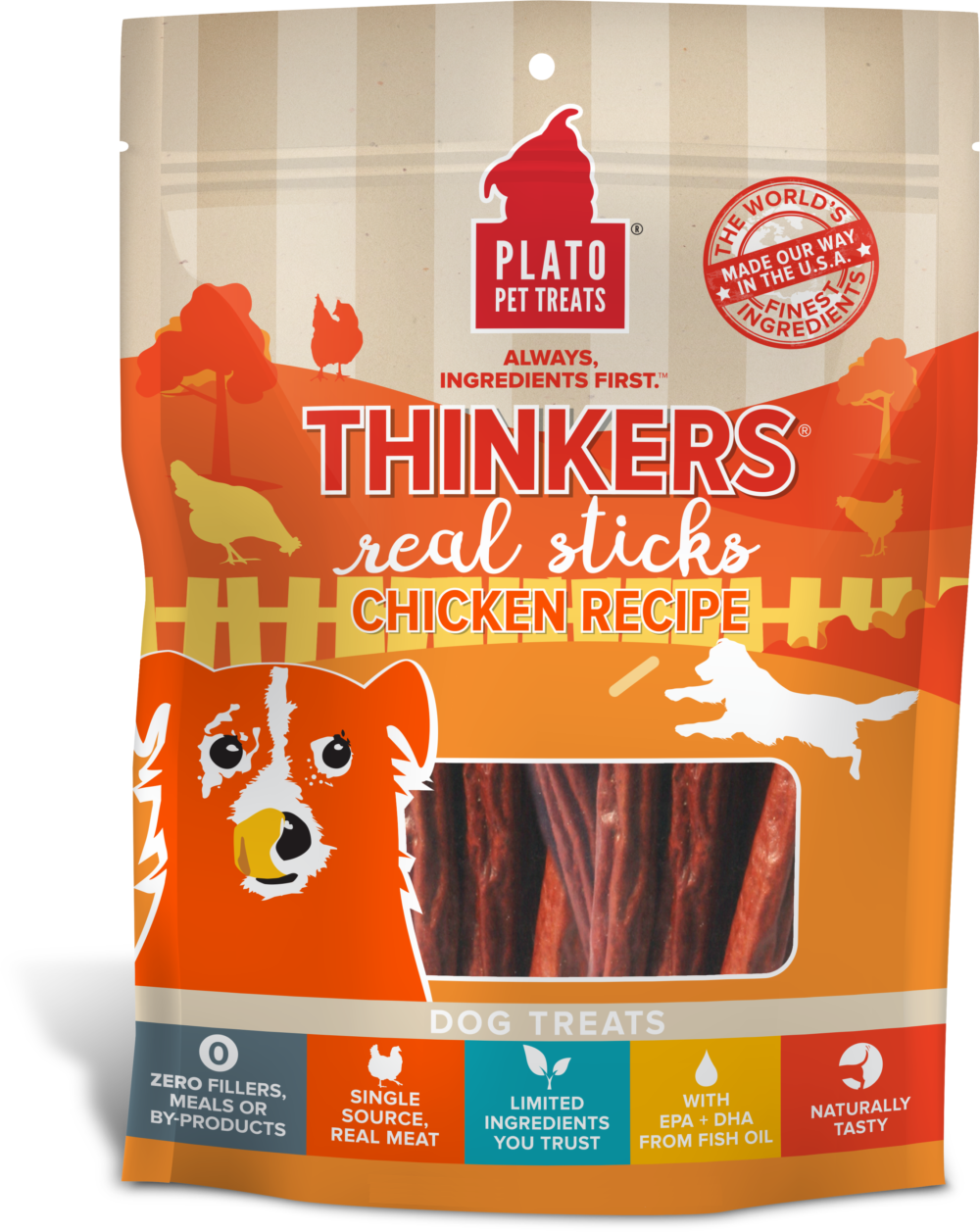 Plato Thinkers Chicken Recipe Dog Treats
