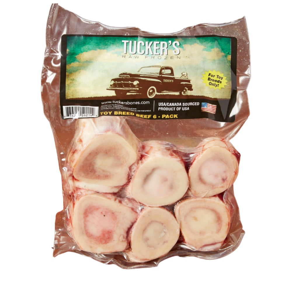 Tucker's Beef Bone Raw Frozen Toy Breed Dog Treats, 6-pk (Size: 6-pk)
