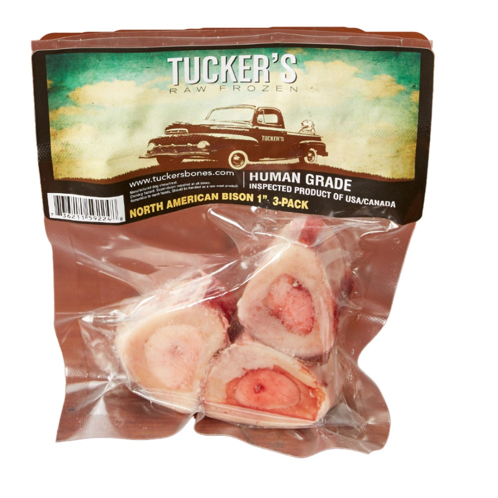 Tucker's Bison Bone Raw Frozen Dog Treats, 1-in, 3-pk (Size: 3-pk)