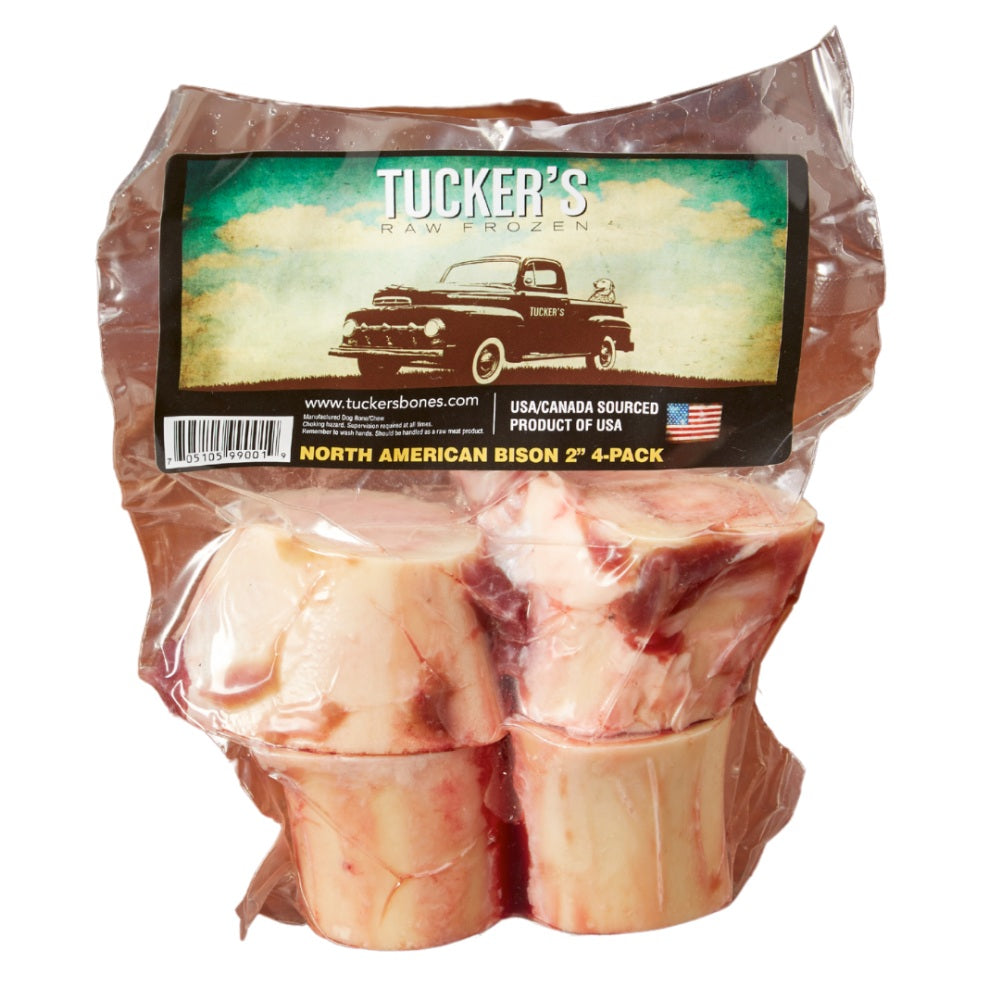 Tucker's Bison Bone Raw Frozen Dog Treats, 2-in, 4-pk (Size: 4-pk)