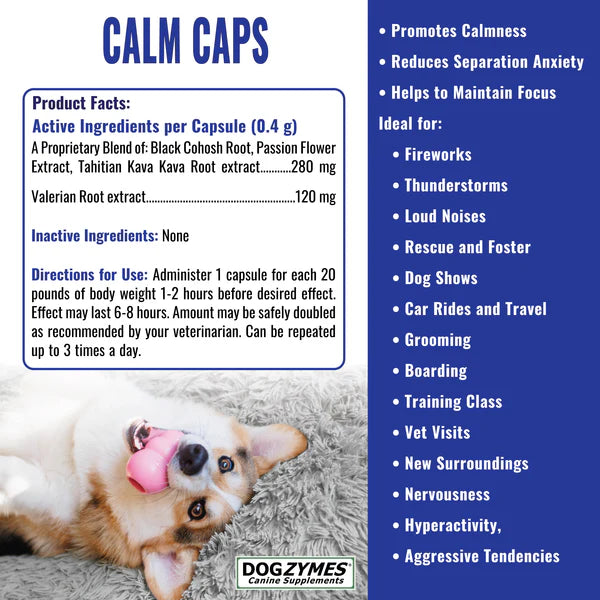 DogZymes Calm Caps 100ct