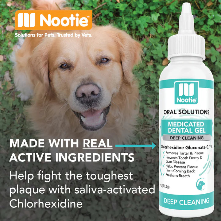 Nootie Medicated Antimicrobial Dental Gel for dogs