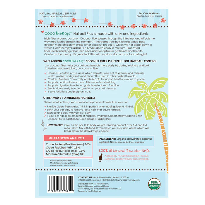 Organic Hairball Plus by CocoTherapy 7oz