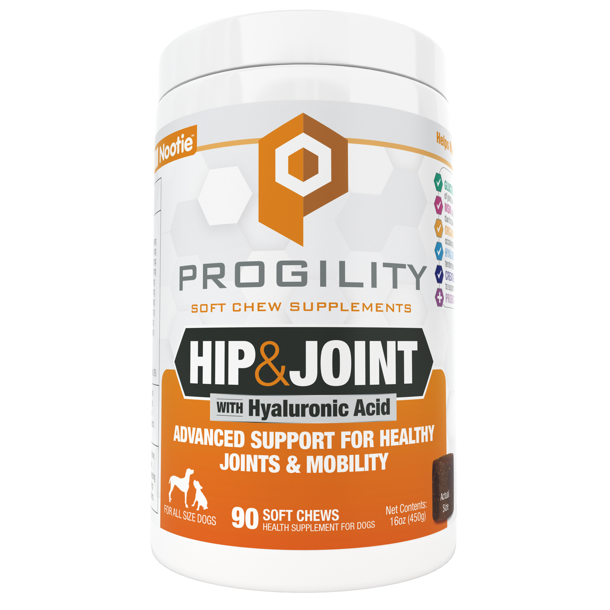 Nootie Progility Hip & Joint Soft Chew Supplement 90 ct