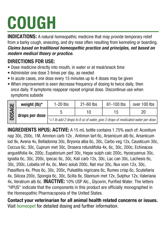 HomeoPet Cough