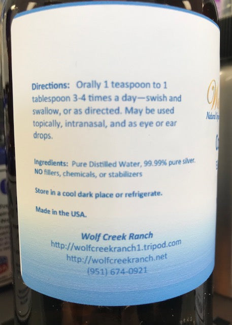 Colloidal Silver 8 oz with mister spray top