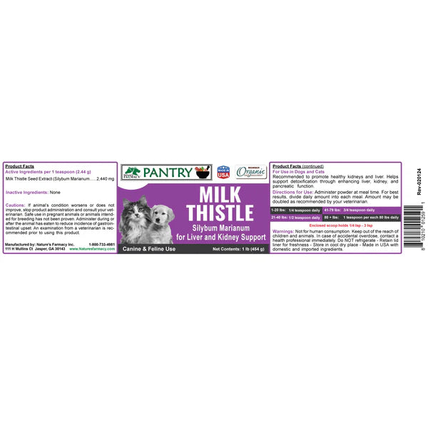 DogZymes Milk Thistle Powder 8 oz