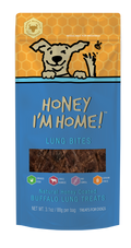 Honey I'm Home Natural Honey Coated Buffalo Lung Bites Dog Treats, 3.1-oz (Size: 3.1-oz)