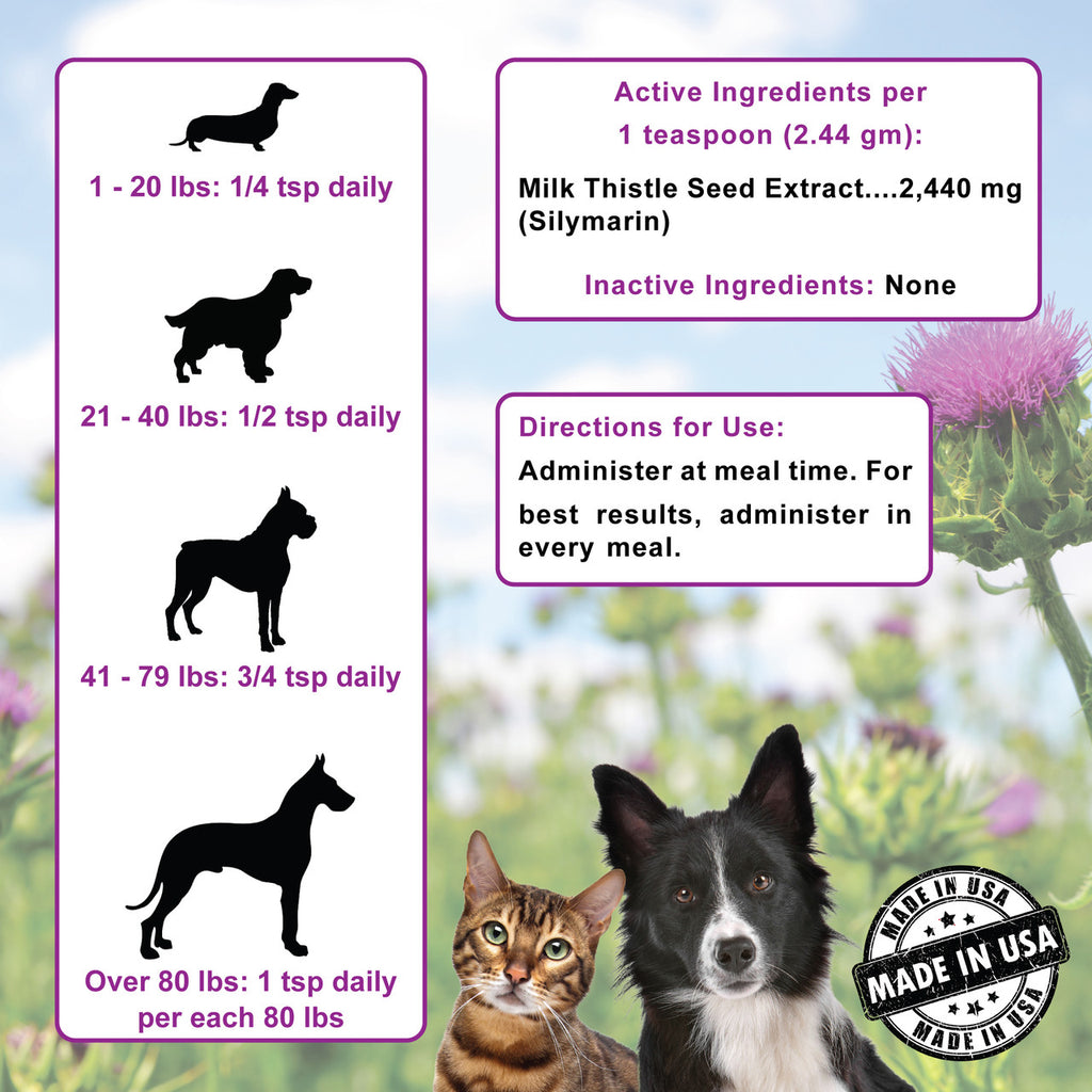 DogZymes Milk Thistle Powder 8 oz