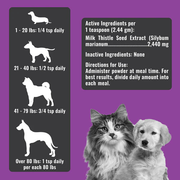 DogZymes Milk Thistle Powder 8 oz