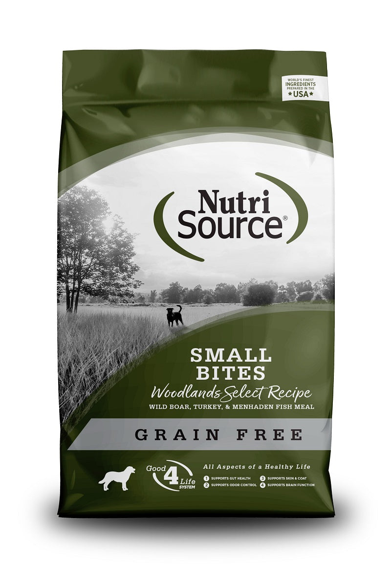 NutriSource Small Bites Woodlands Select Grain-Free Dry Dog Food