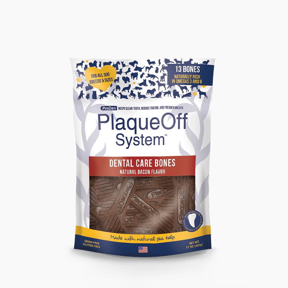 ProDen PlaqueOff System Dental Care Bones – Bacon Flavor