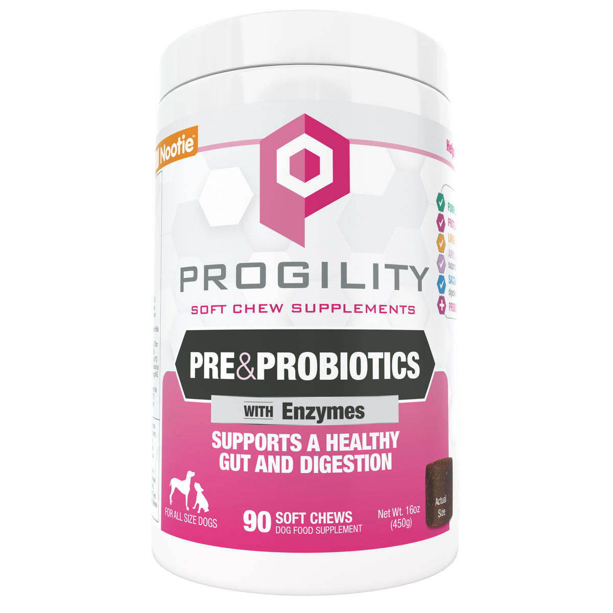 Nootie Progility Pre & Probiotics Soft Chew Supplement 90 ct
