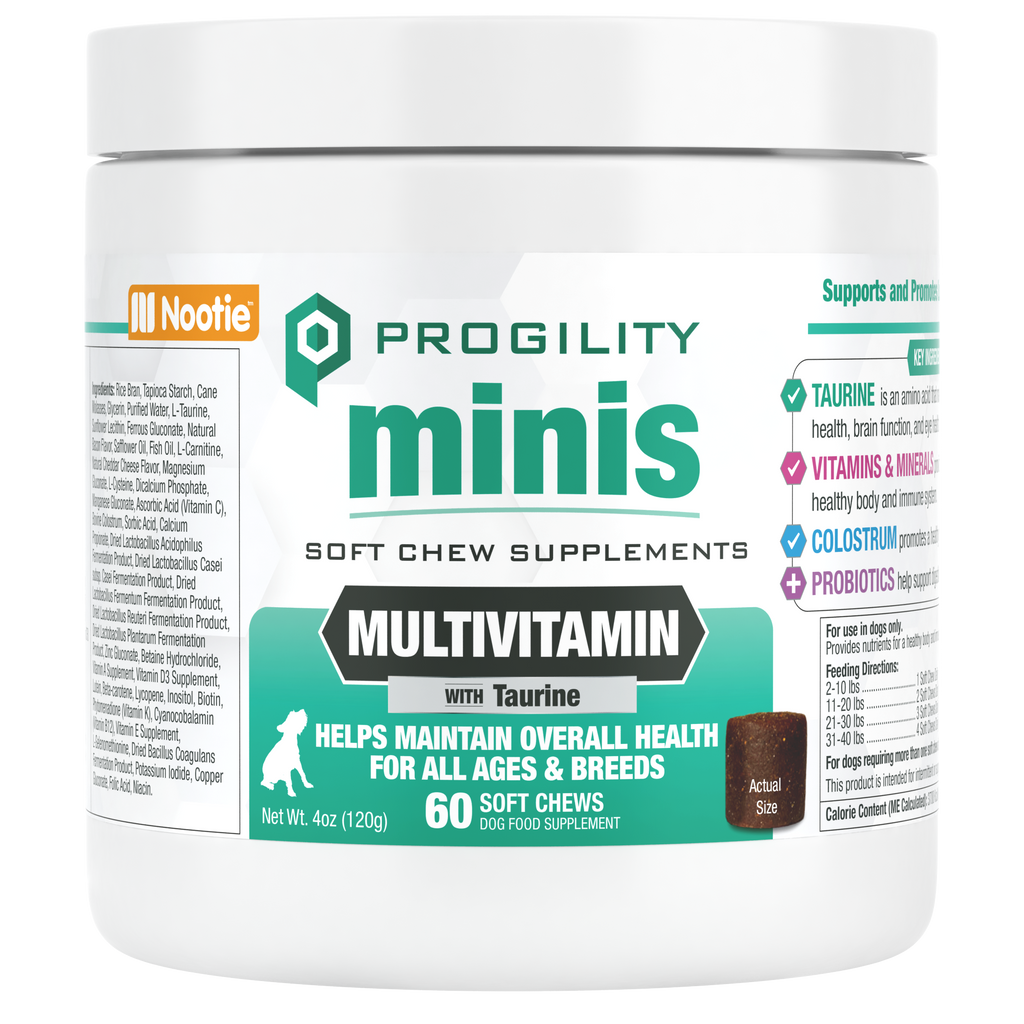 Nootie Progility Multivitamin Soft Chew Supplement Minis 60 ct
