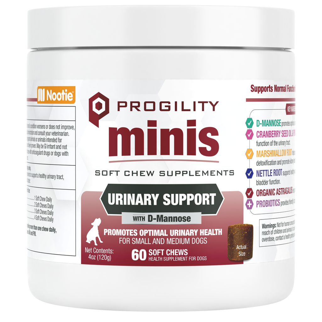 Nootie Progility Urinary Support Soft Chew Supplement Minis 60 ct