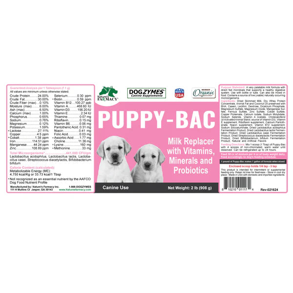 DogZymes Puppy - Bac Milk Replacer