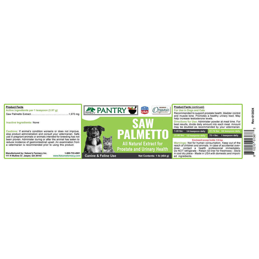 Nature's Farmacy Saw Palmetto Powder 1lb
