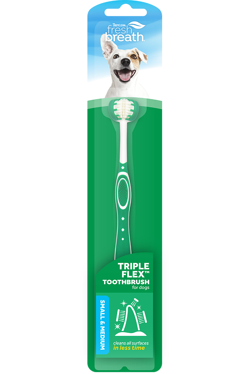 TripleFlex Toothbrush for Small & Medium Dogs