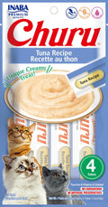 INABA Churu Puree Tuna Recipe Grain-Free Cat Treats, 0.5-oz, 4-pack (Size: 0.5-oz, 4-pack)