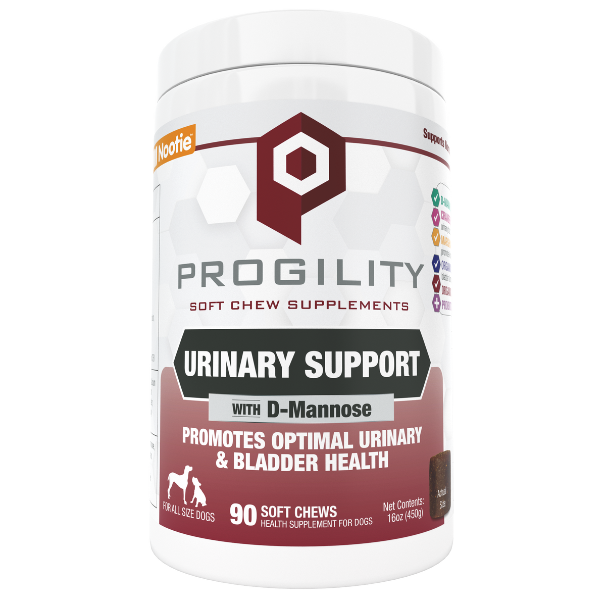 Nootie Progility Urinary Support Soft Chew Supplement 90 ct