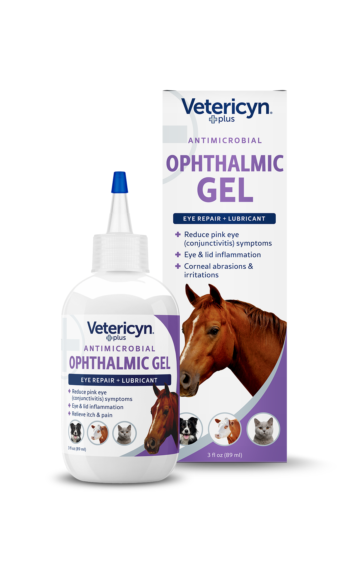 Vetericyn Plus Antimicrobial Ophthalmic Gel for Pets, 3-oz bottle