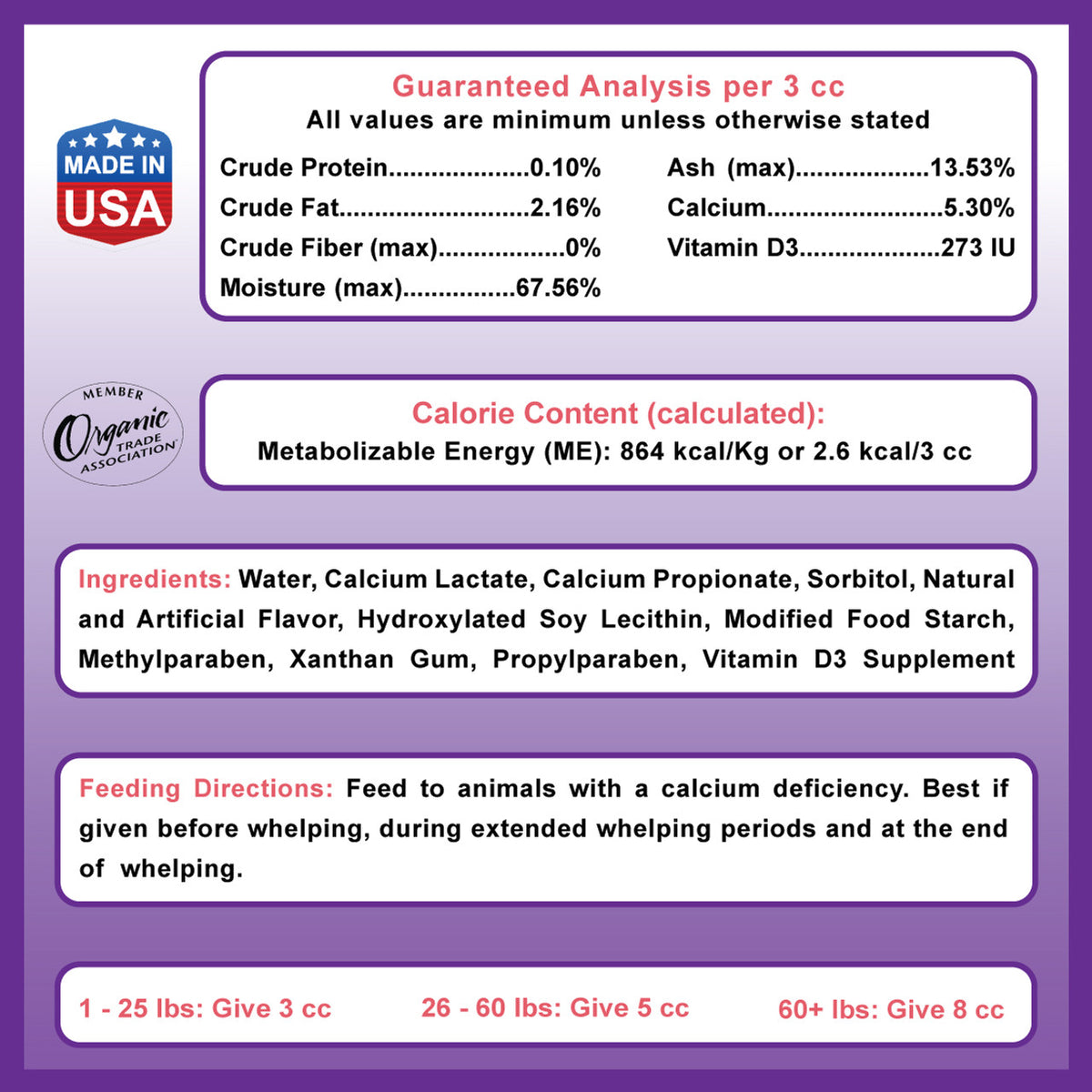 DOGZYMES Whelping Calcium Paste 30gm/cc