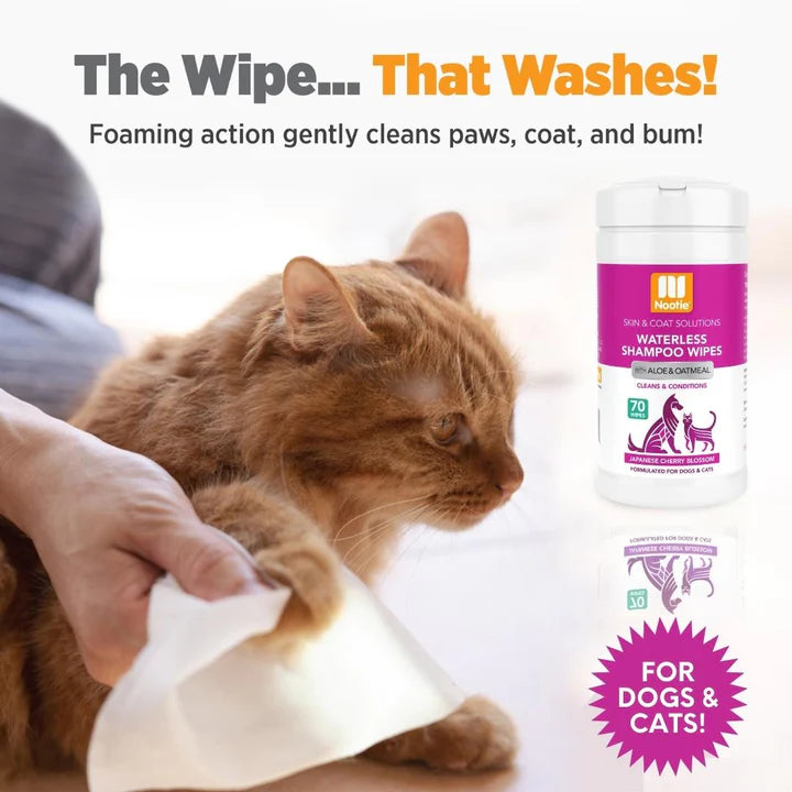 Nootie Waterless Shampoo Wipes Japanese Cherry Blossom