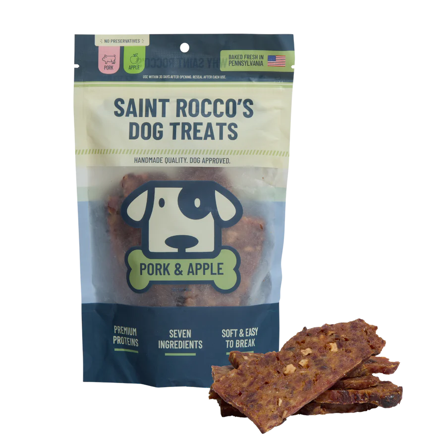 Saint Rocco's Dog Treats Pork & Apple 8oz