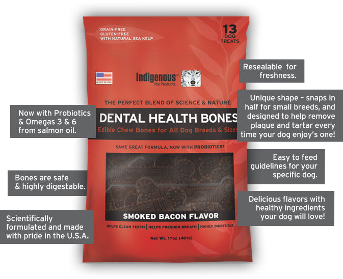 Indigenous Dental Health Bone - Bacon Flavor