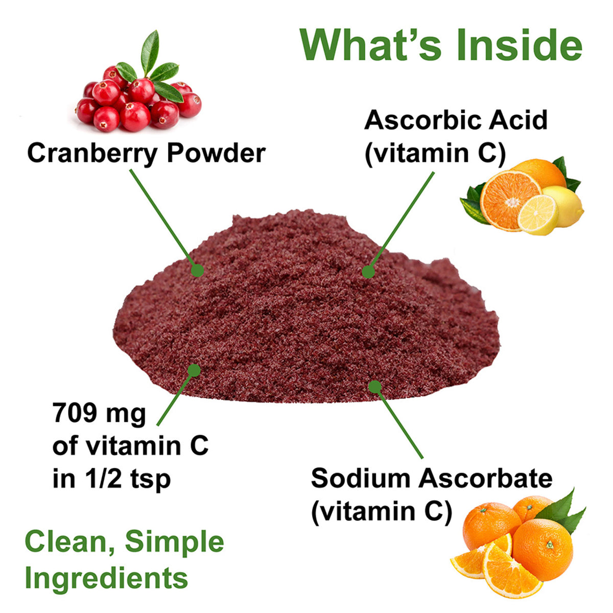 Nature's Farmacy Catzymes Cran-Tri-C 3oz Cranberry And Vitamin C Blend