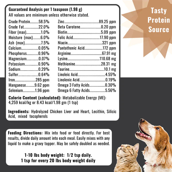 DogZymes Chicken Liver & Heart Powder 1 lb