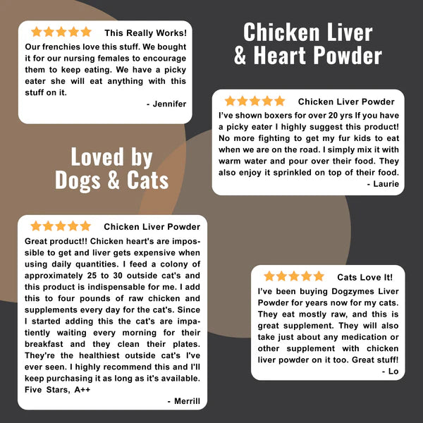 DogZymes Chicken Liver & Heart Powder 1 lb