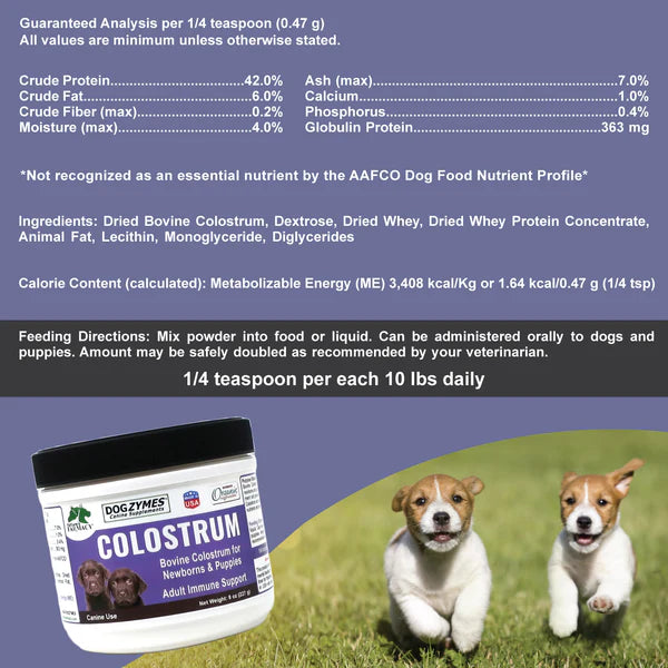 DogZymes Colostrum 8oz