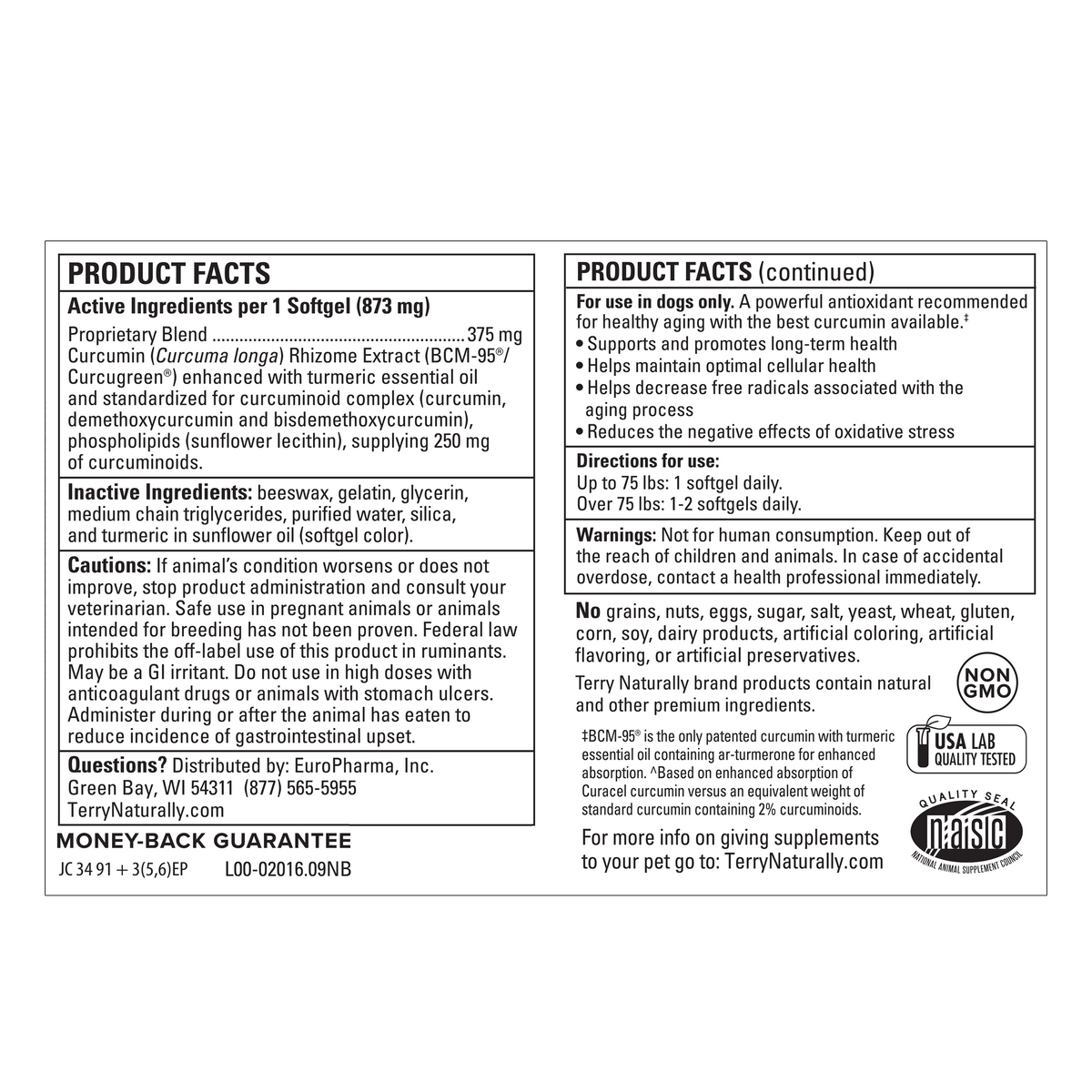 Curacel® Curcumin by Terry Naturally