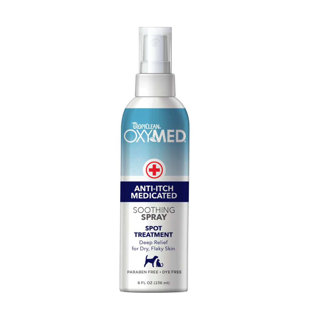 TropiClean OxyMed Anti-itch Medicated Soothing Spray 8oz
