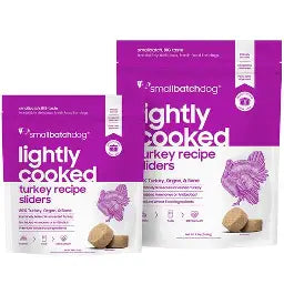 Smallbatch Lightly Cooked Turkey Batch Sliders Frozen Dog Food
