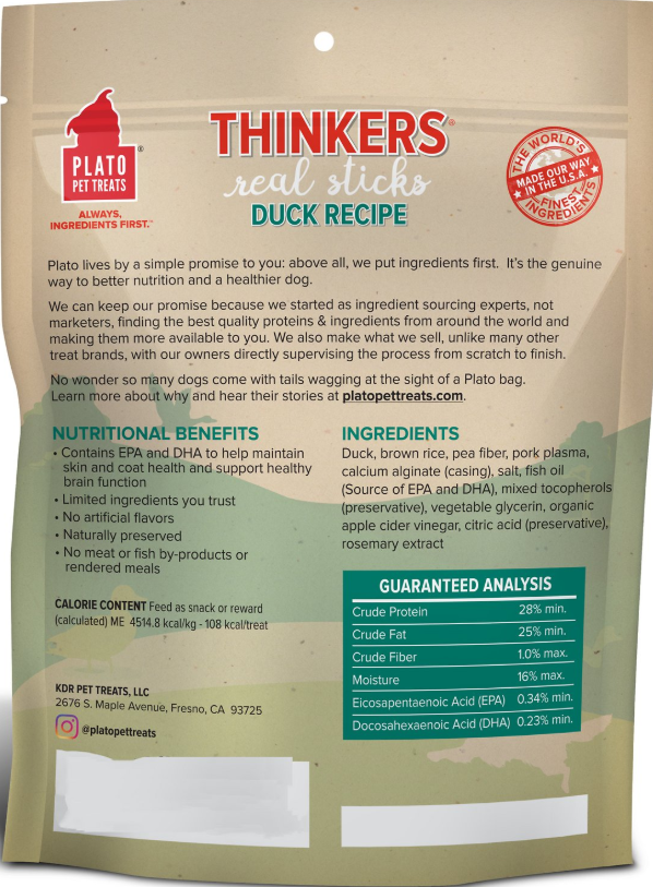 Plato Thinkers Duck Stick 18 oz