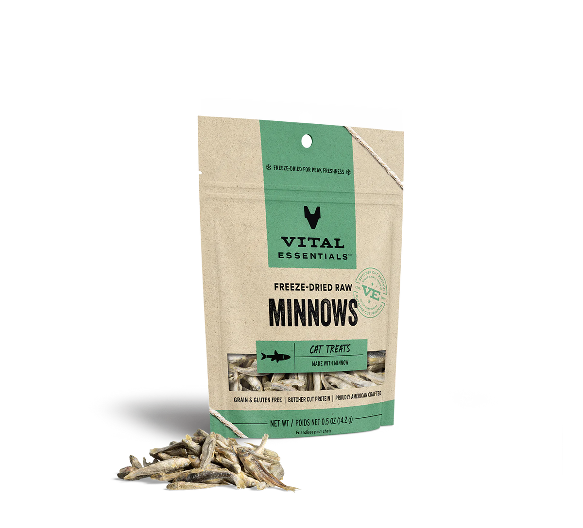 Vital Essentials Freeze-Dried Raw Minnows Cat Treat .5oz