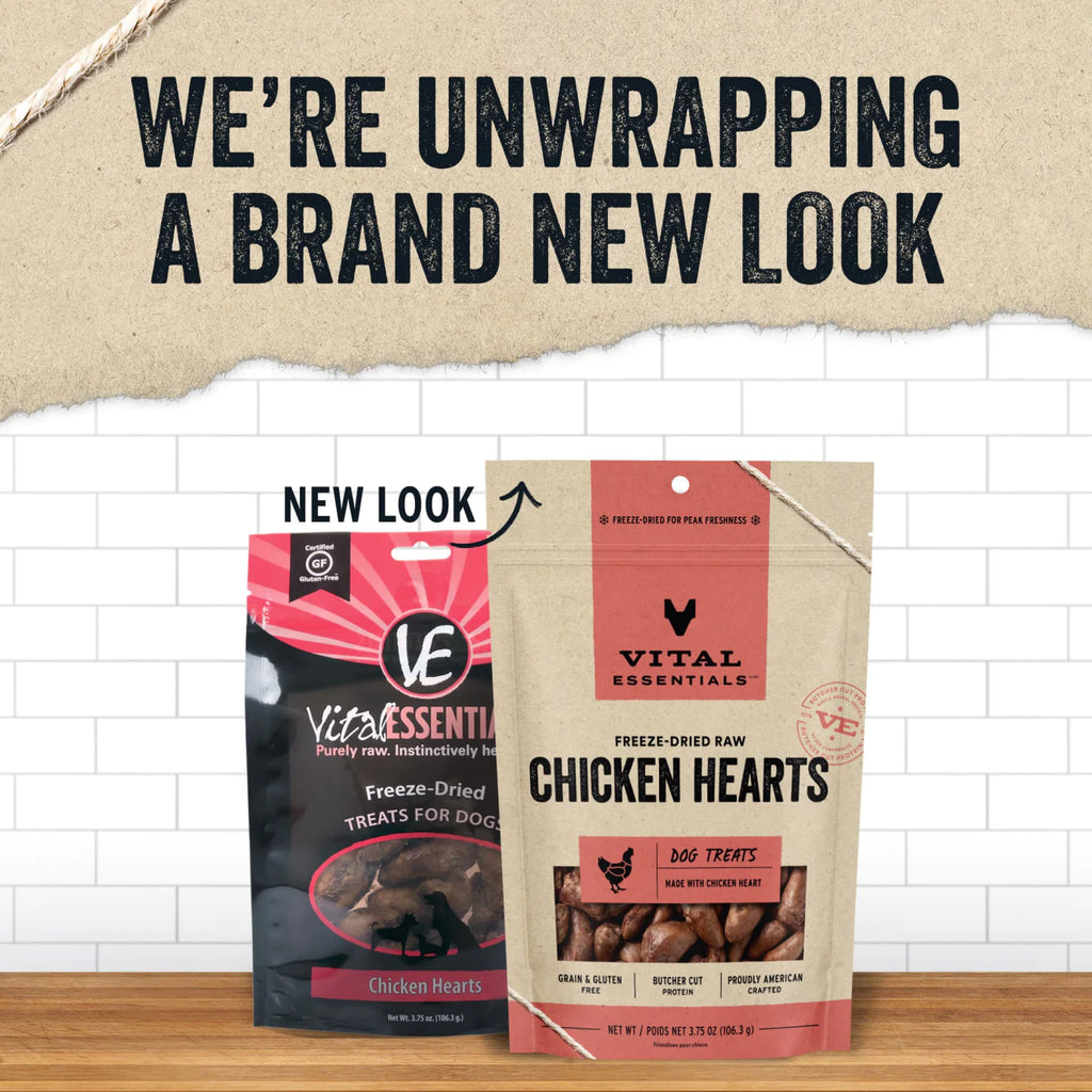 Vital Essentials Freeze-Dried Raw Chicken Hearts Treats