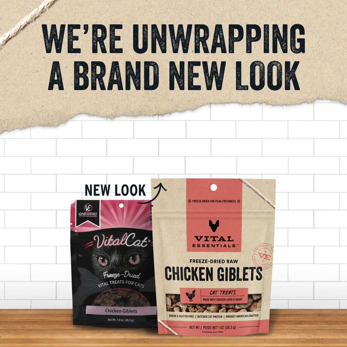Vital Essentials Freeze-Dried Chicken Giblets Cat Treat