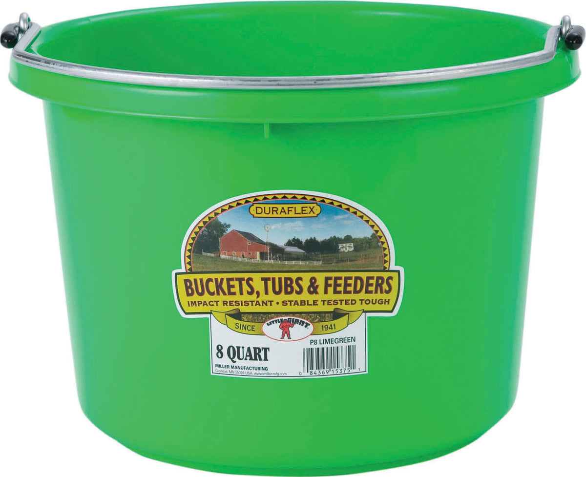 Miller Little Giant Plastic Livestock Bucket, Lime Green