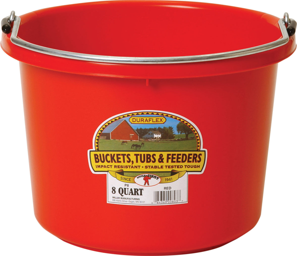 Miller Little Giant Plastic Livestock Bucket, Red