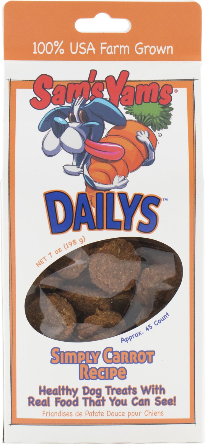 Sam's Yams Daily's Simply Carrot Recipe Dog Treats, 7-oz box