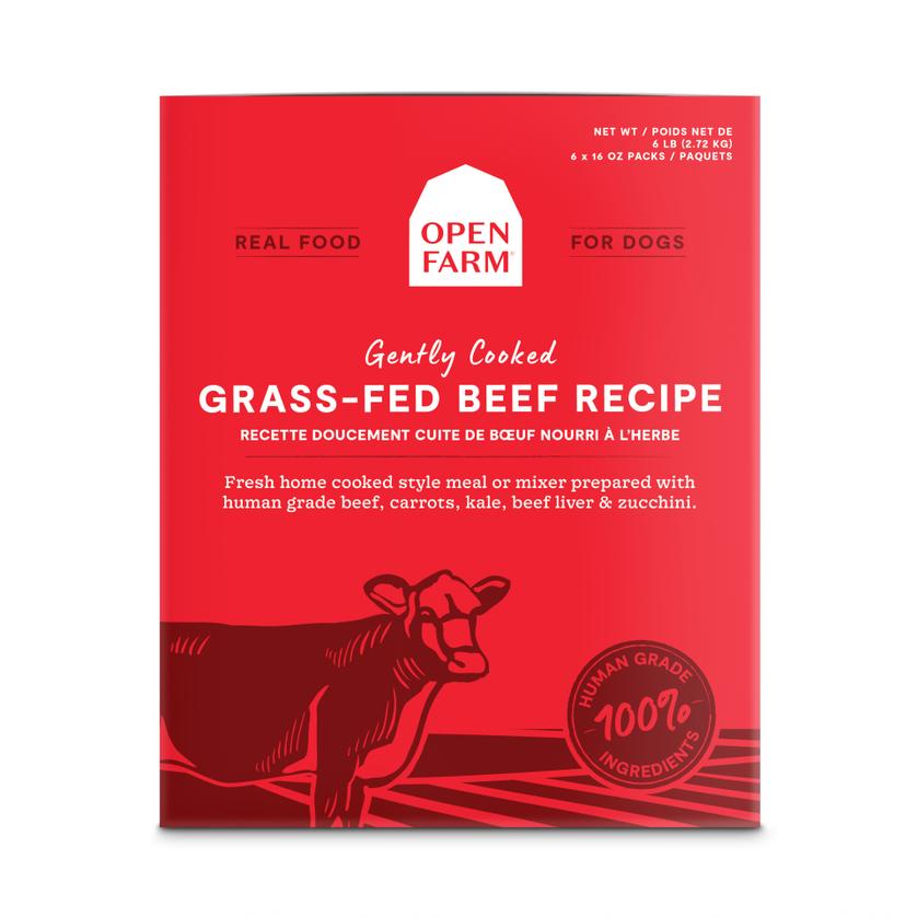 Open Farm Gently Cooked Grass-Fed Beef Recipe Frozen Dog Food